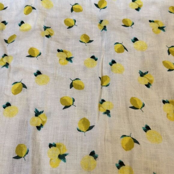 Cynthia rowley linen lemon blouse L - Picture 4 of 7